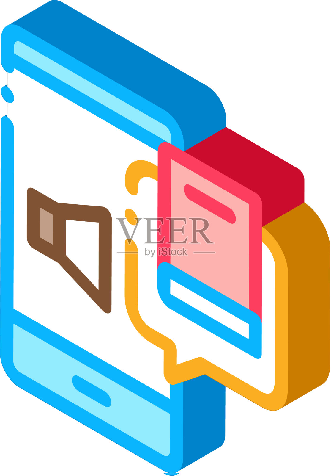 有声书等距图标图标素材