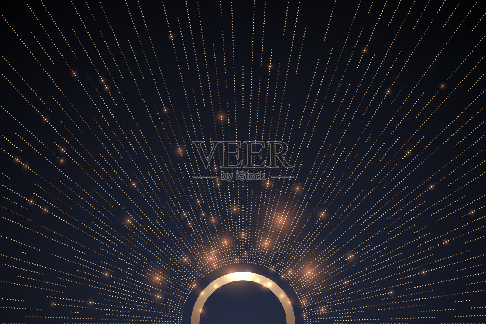 抽象程式化的金色太阳背景插画图片素材