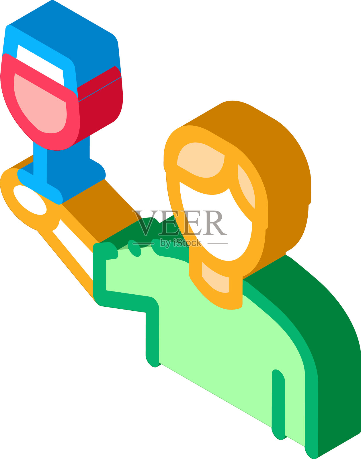 葡萄酒饮用者图标轮廓设计元素图片