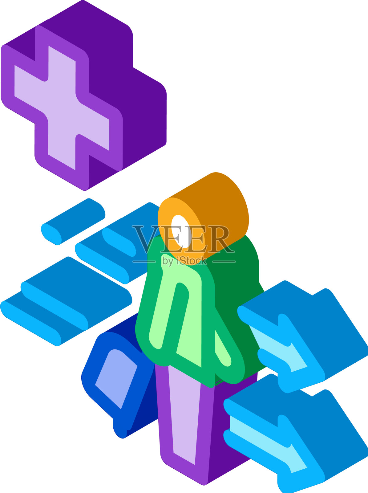 为游客提供医疗援助设计元素图片