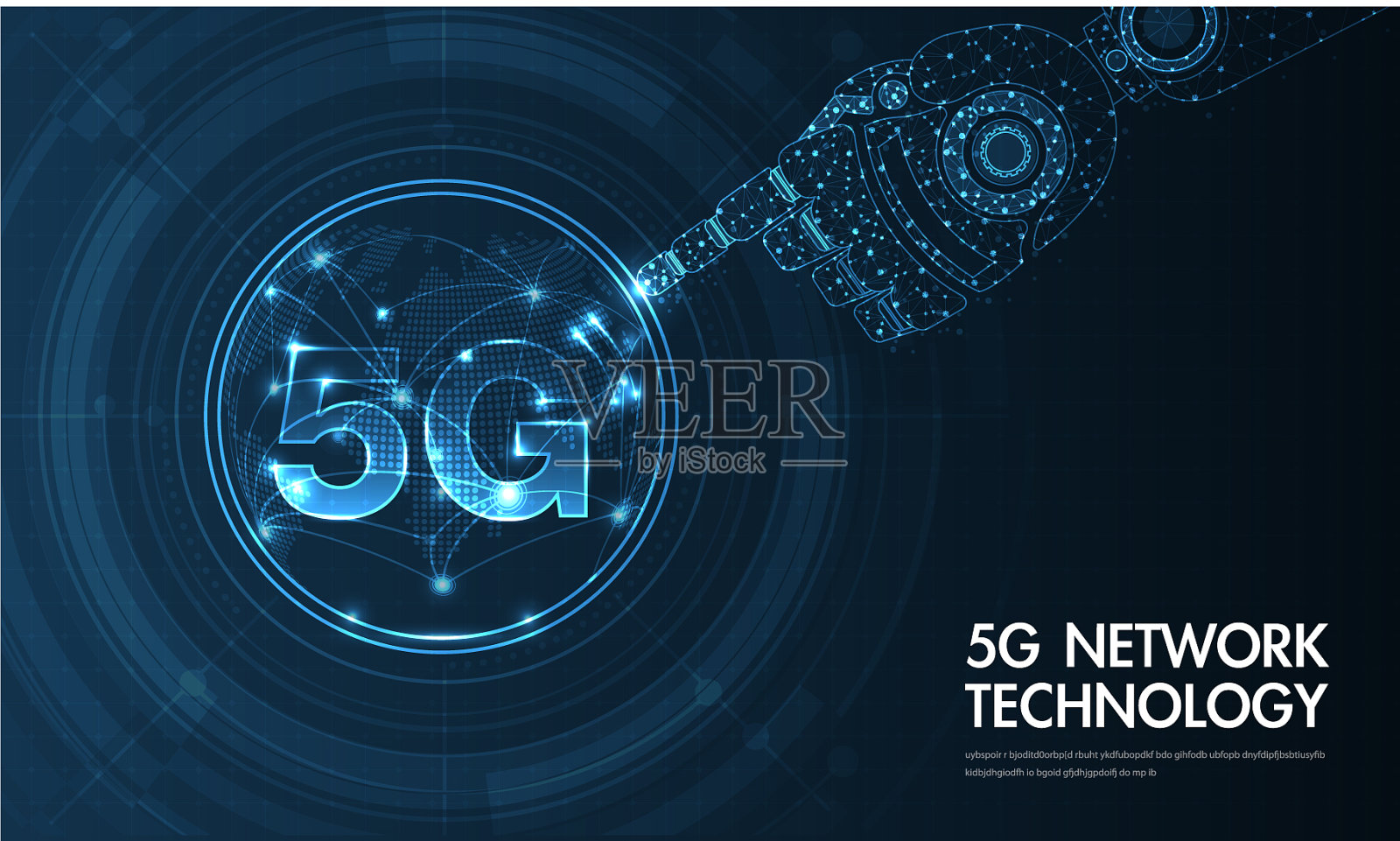 5g网络无线上网和wi-fi连接插画图片素材