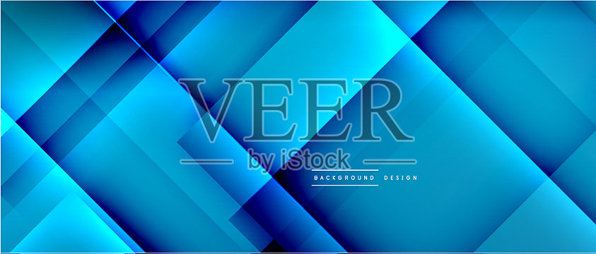 方形形状组成流体梯度插画图片素材