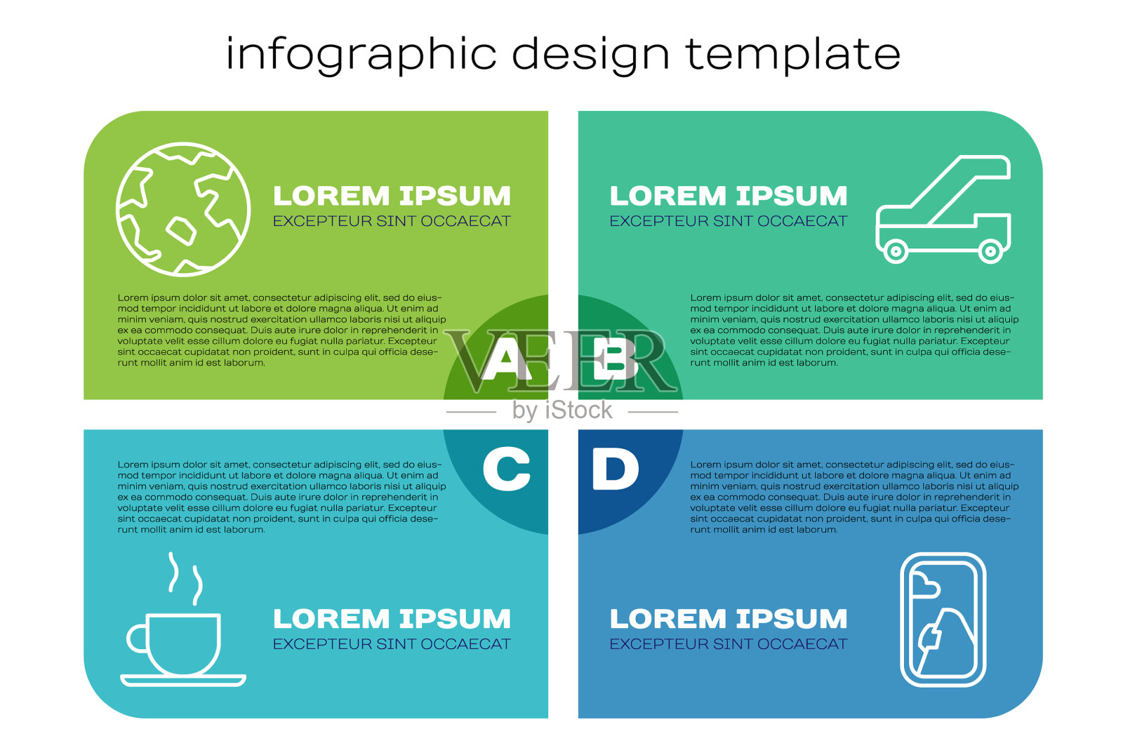 摆线咖啡杯全球飞机窗口插画图片素材