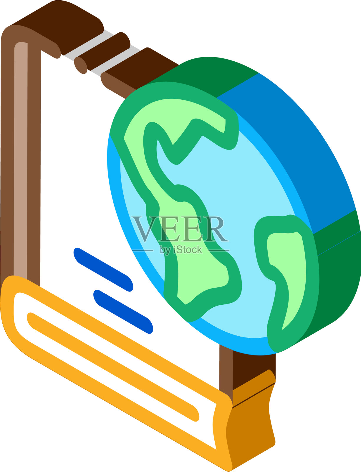 历史、地理、科学等几何图标设计元素图片