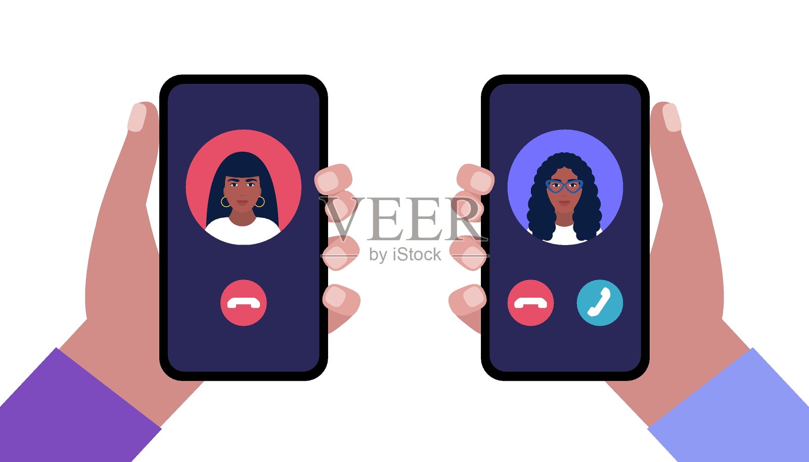 IP电话插画图片素材