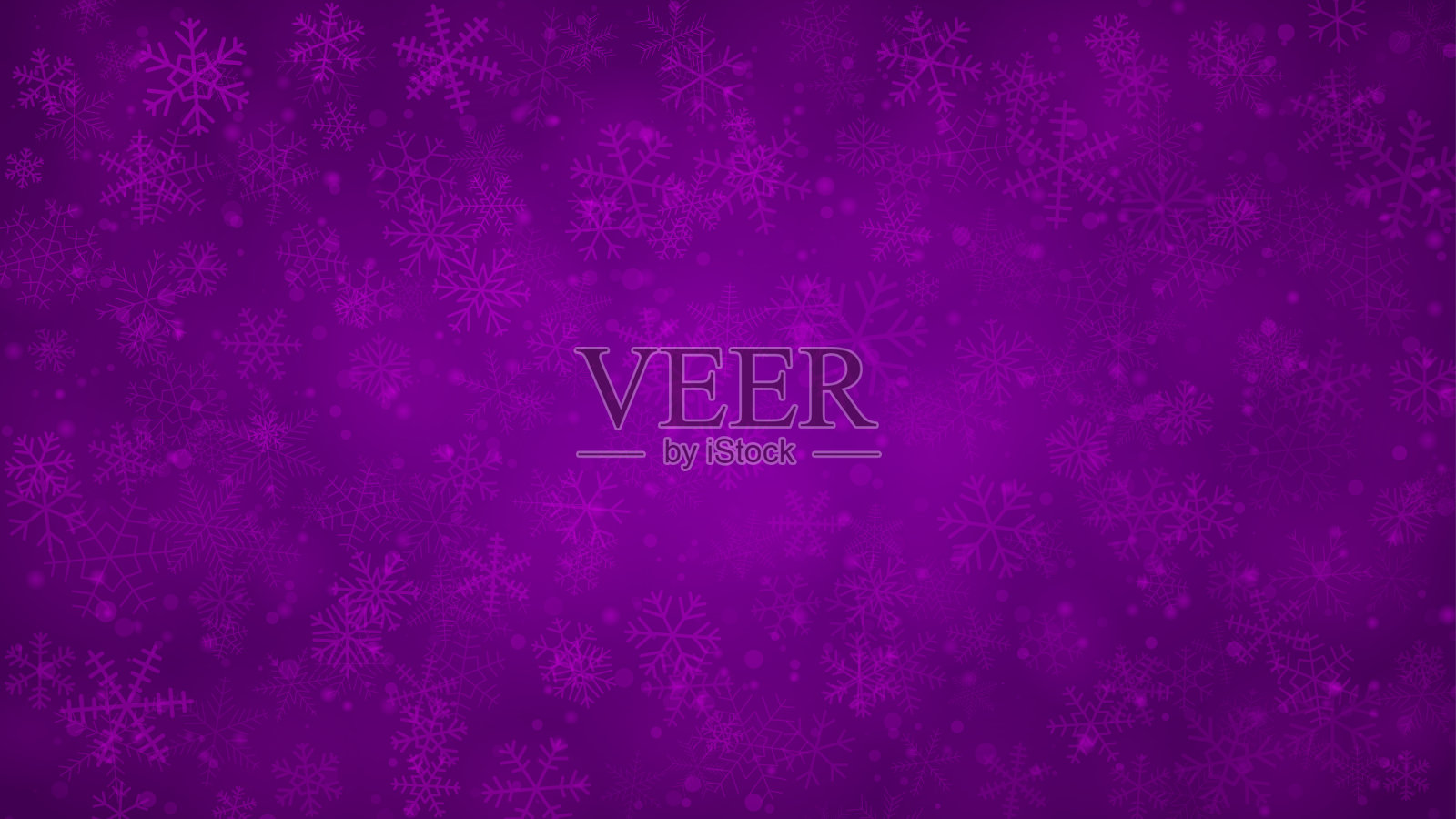 圣诞背景的雪花插画图片素材