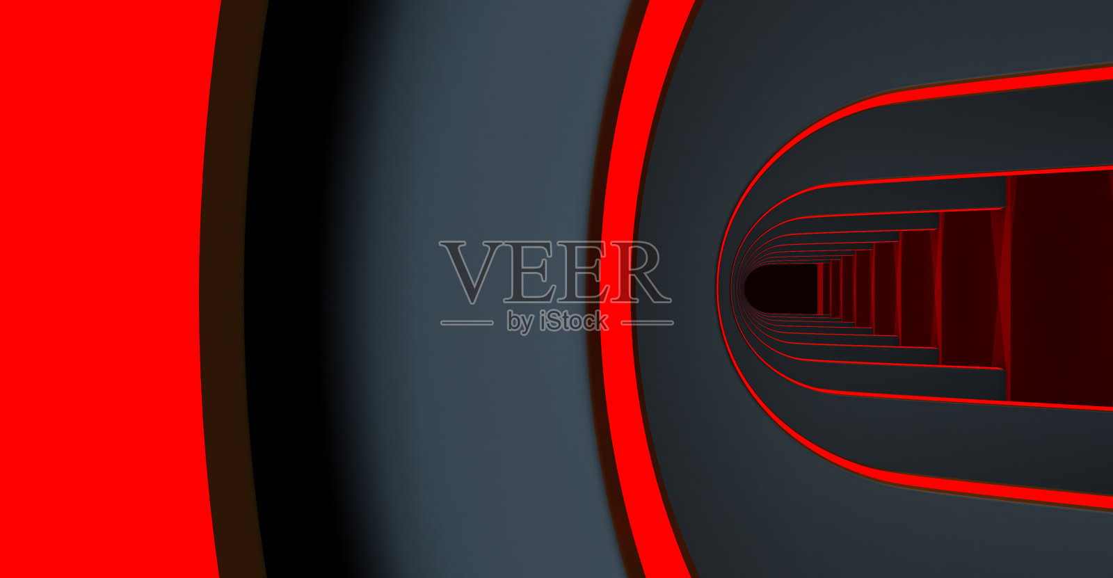 3d渲染的步道拱，黑色走廊，长隧道与拱门的产品介绍照片摄影图片