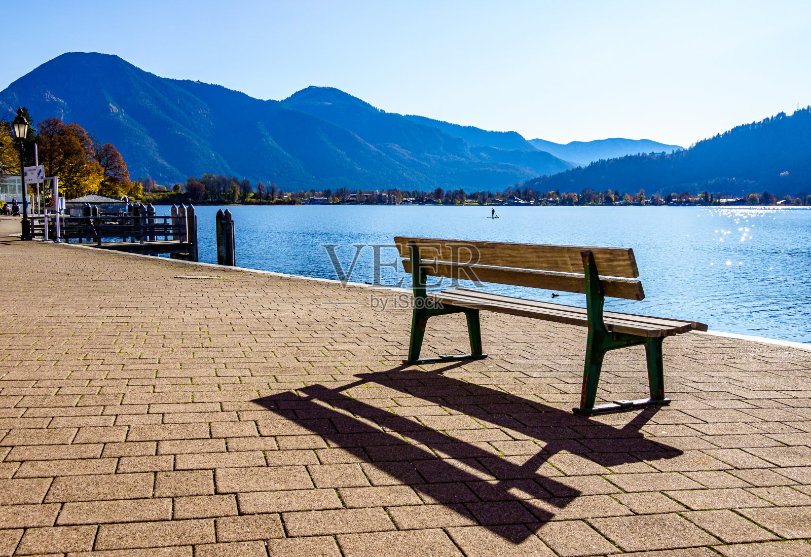 巴伐利亚泰根湖的风景照片摄影图片