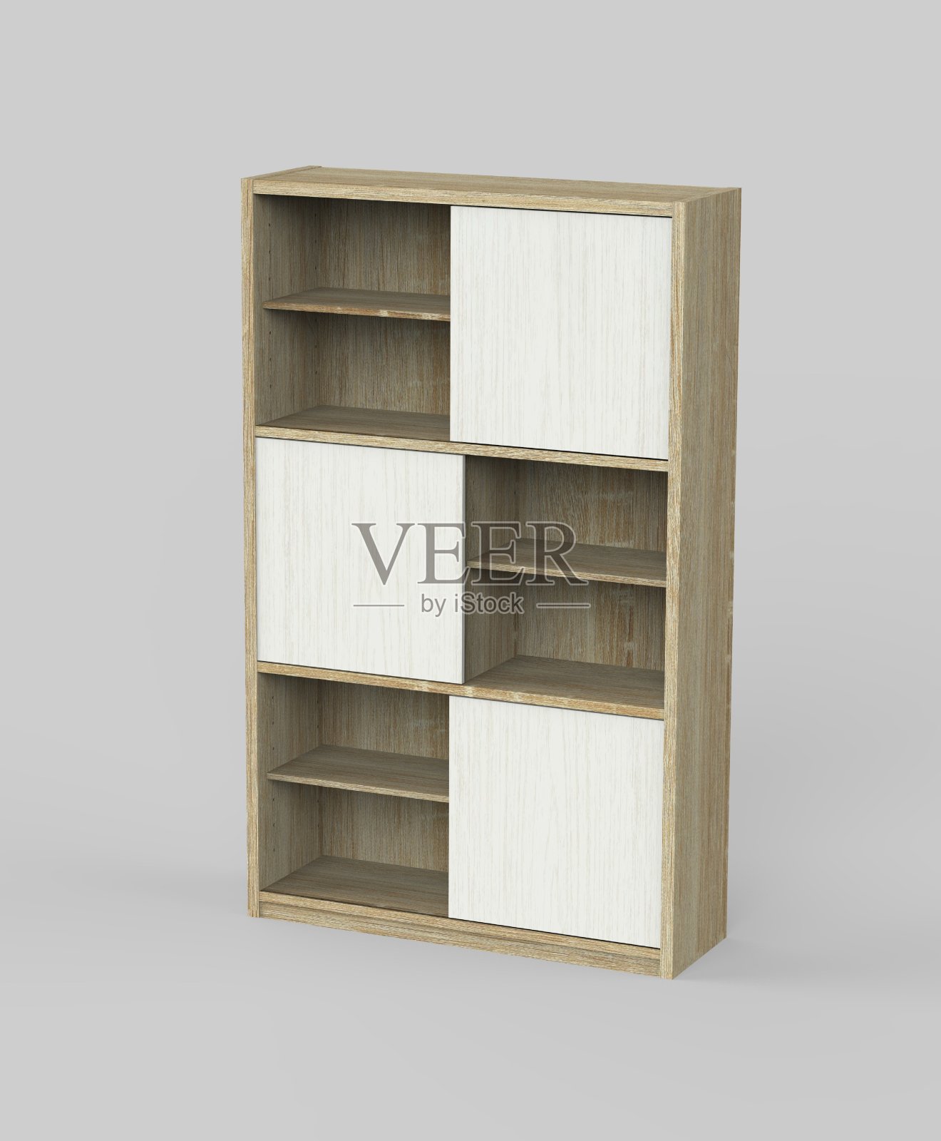 渲染三维橱柜，边板，咖啡桌家具照片摄影图片