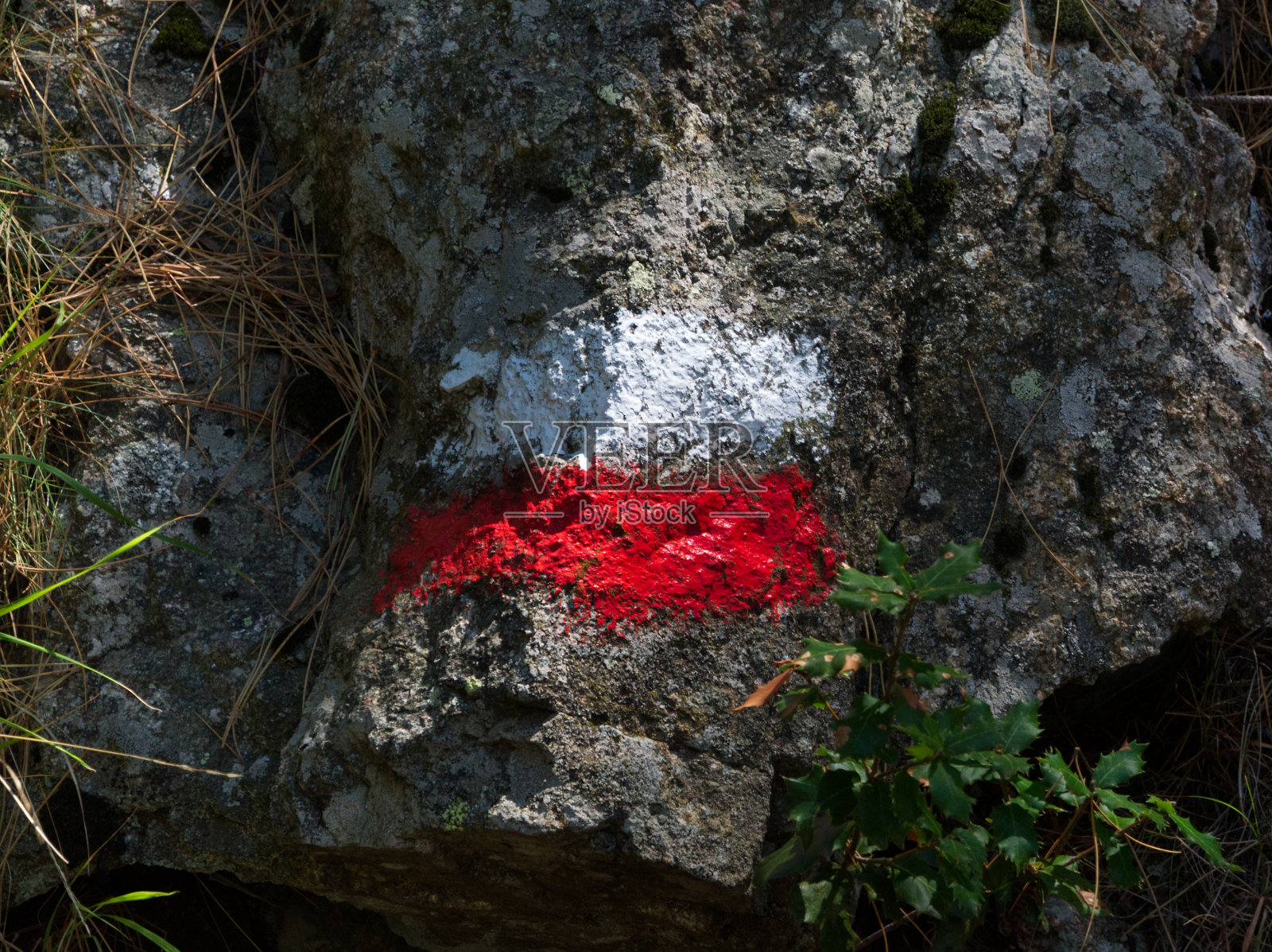 科西嘉GR20徒步路线的著名标志照片摄影图片