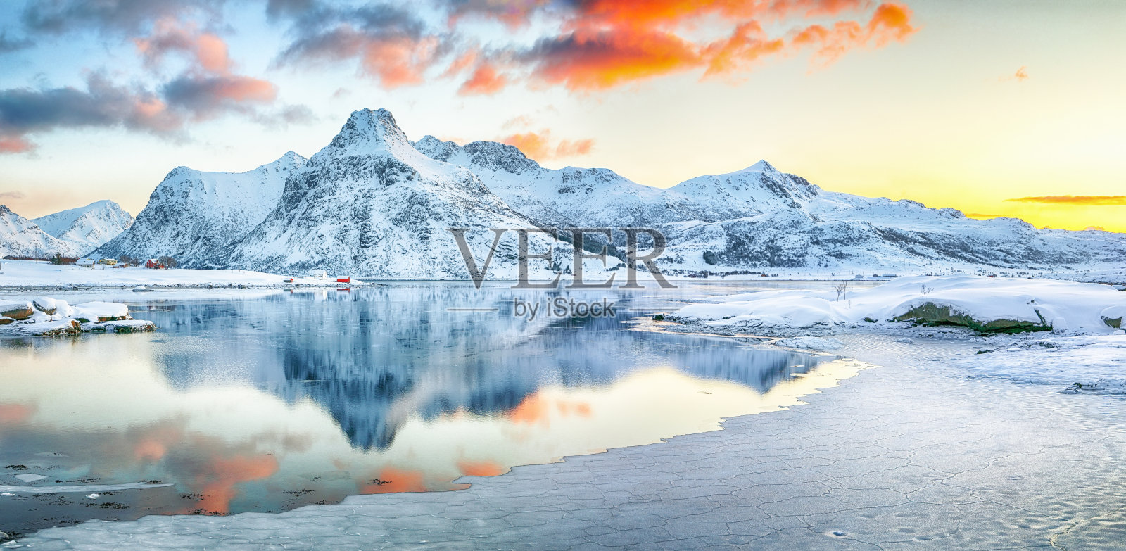 罗弗敦岛奇妙的风景照片摄影图片