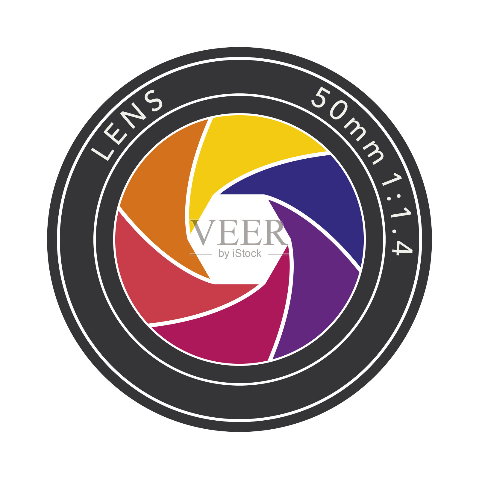 镜头光圈插画图片素材