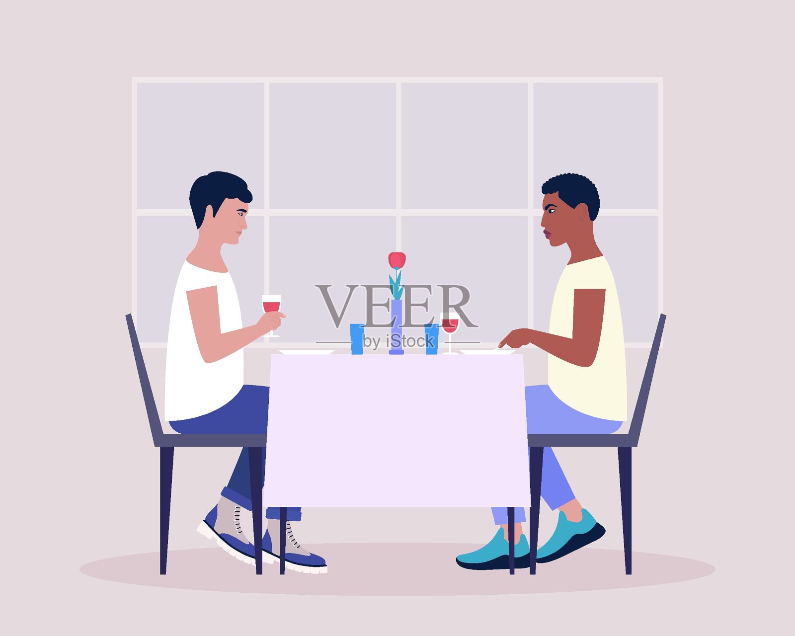 晚餐插画图片素材