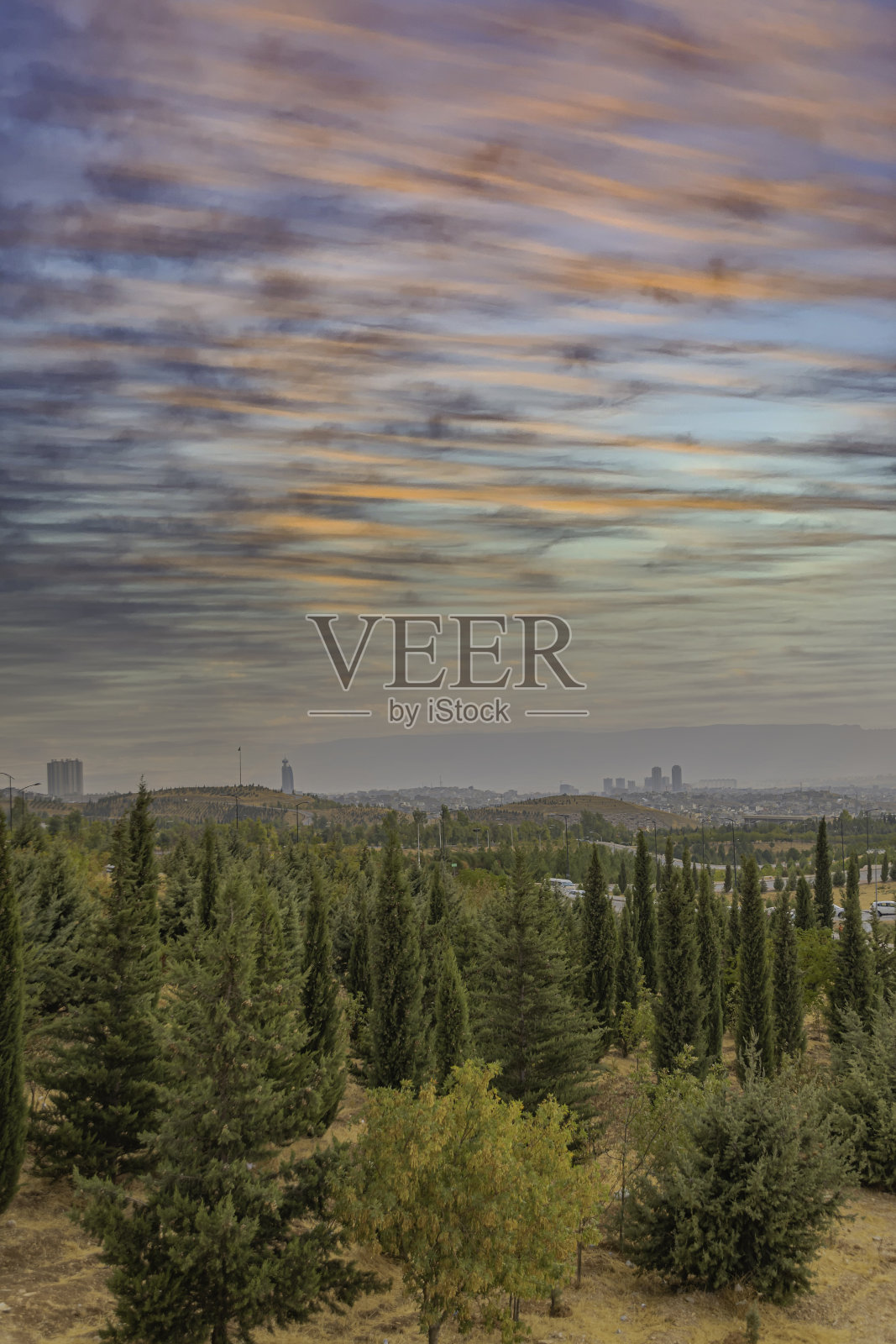 查看、Sulaimani秋天。2020照片摄影图片