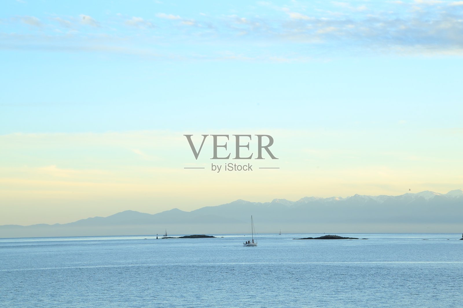 杨柳海滩- BC加拿大维多利亚照片摄影图片