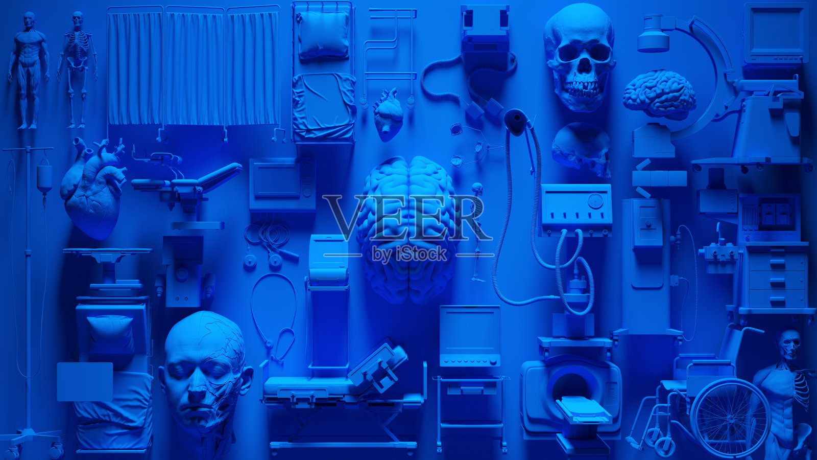 蓝色医疗设备学院照片摄影图片