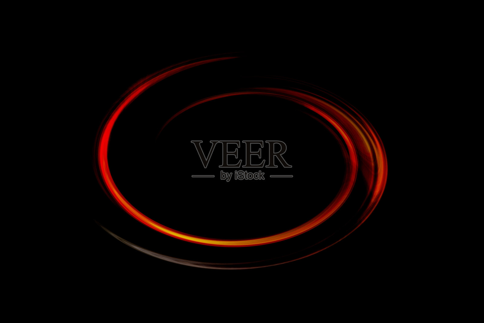 黑色背景上的抽象红色数字曲线照片摄影图片