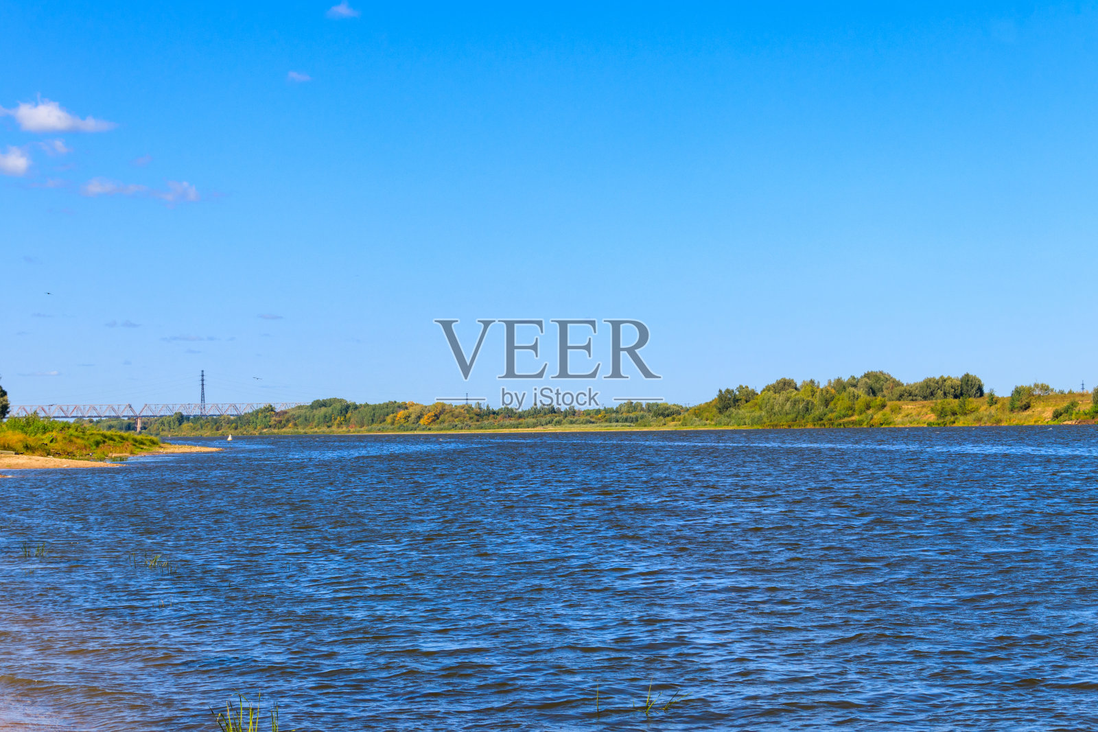 俄罗斯奥卡河的景色照片摄影图片