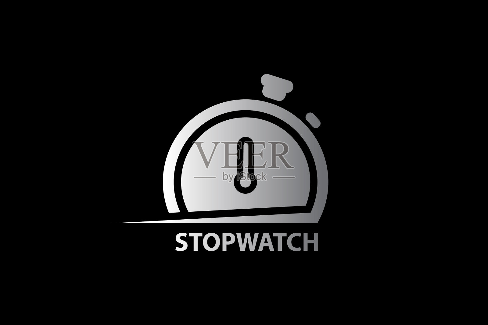 现代秒表标志插画图片素材