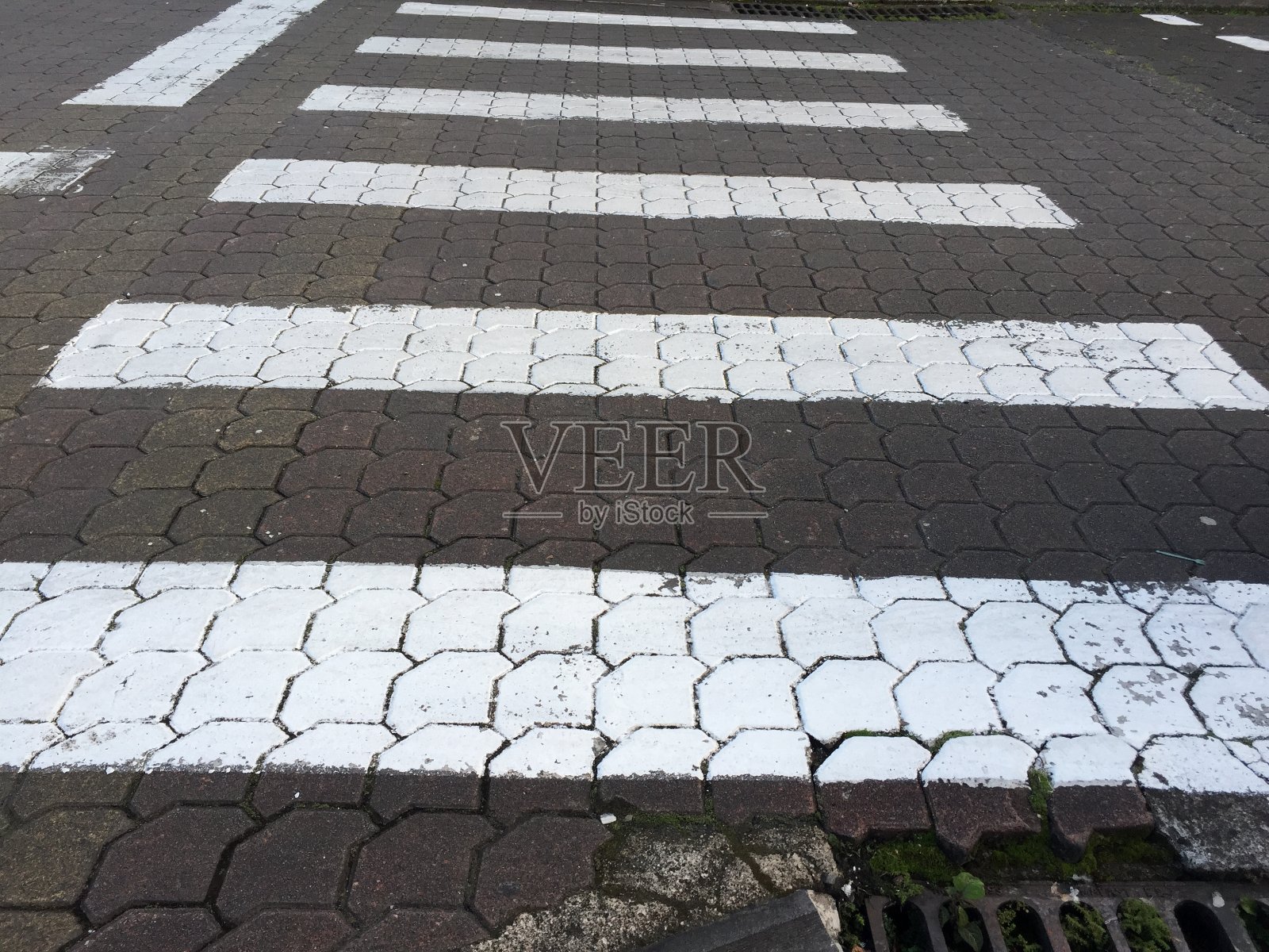 斑马线的白色条纹特写照片摄影图片