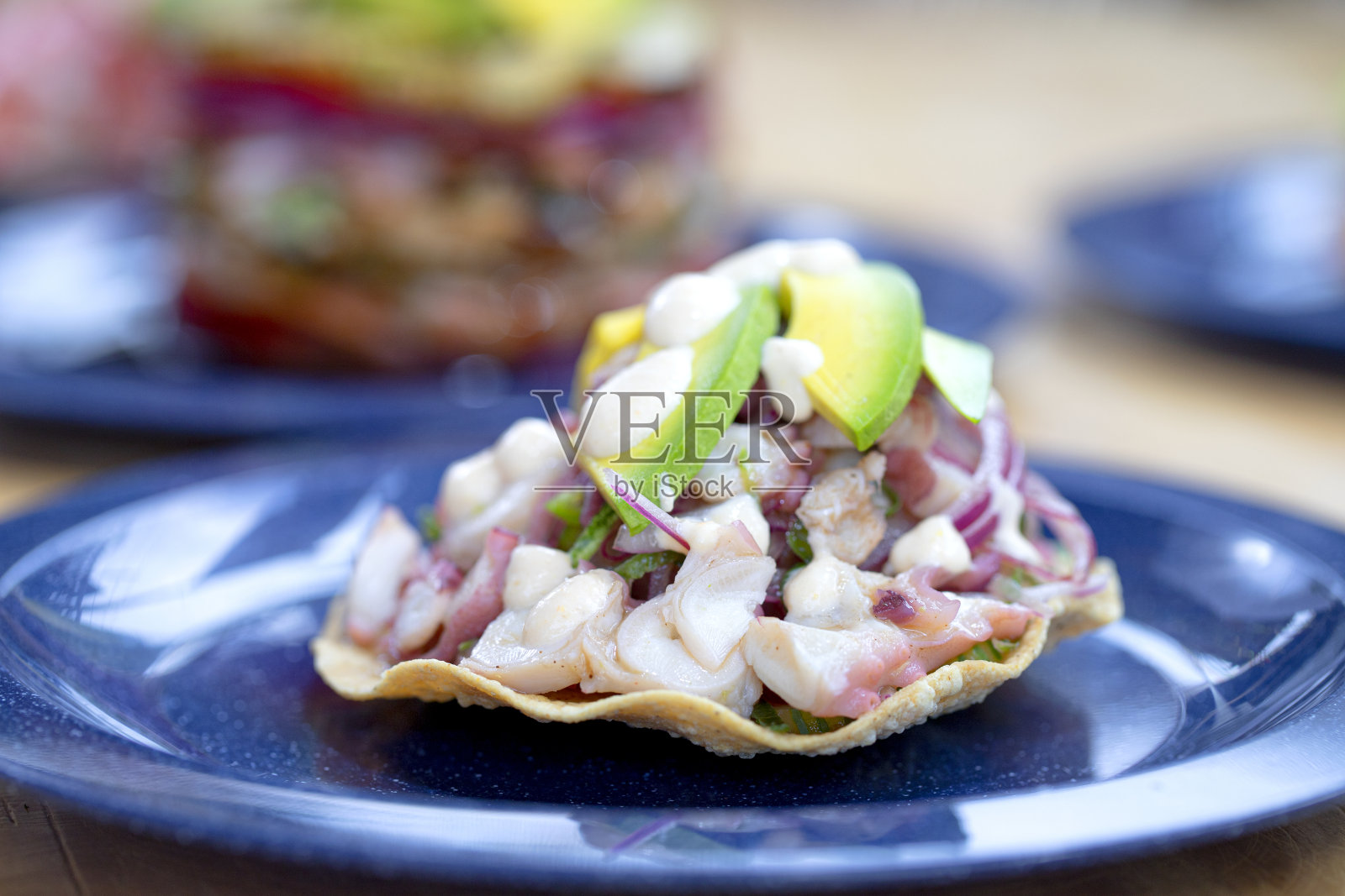 章鱼吐司照片摄影图片