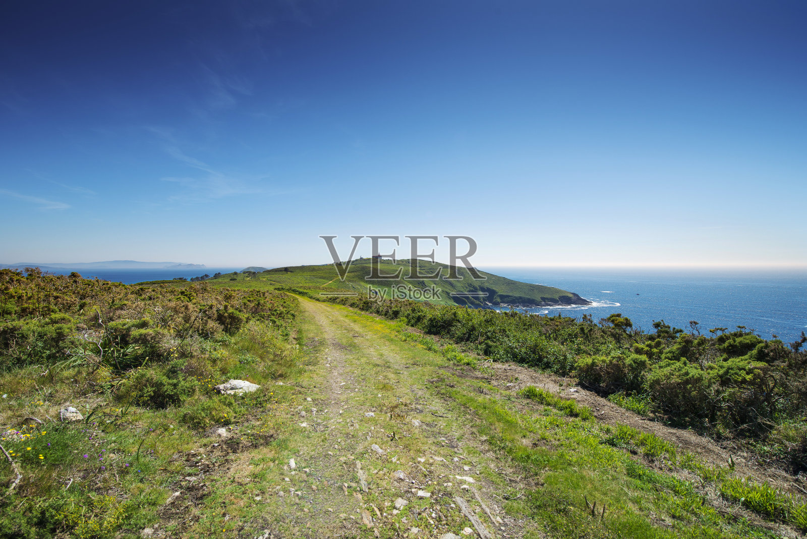 通往昂斯岛灯塔的小路照片摄影图片