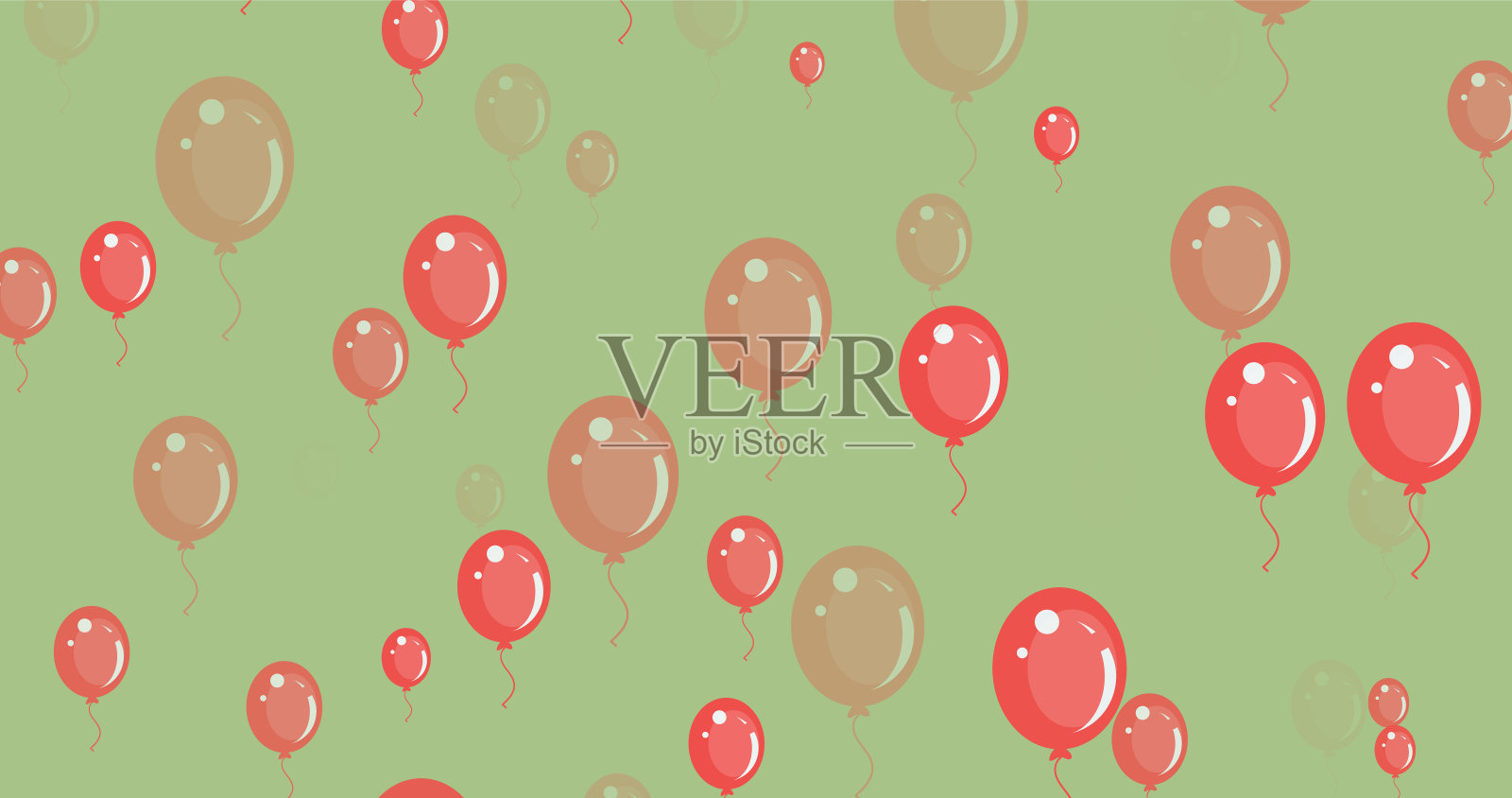 气球无缝图案设计元素图片