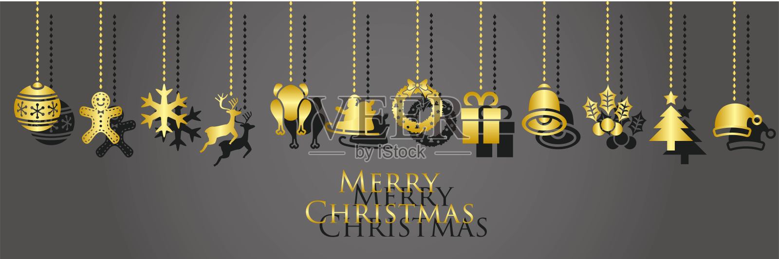 装饰圣诞图标设置图形材料设计模板素材