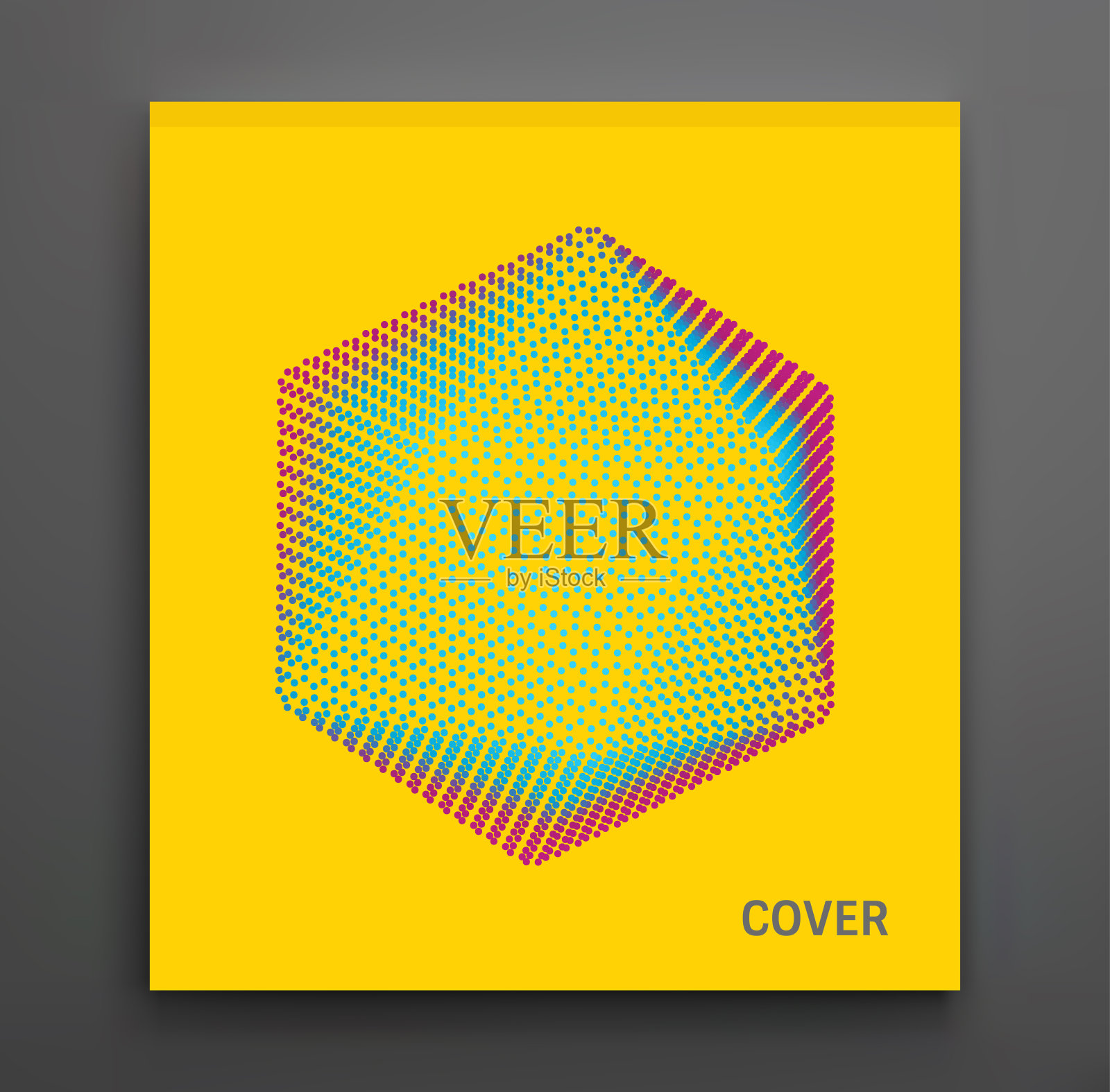 由小颗粒组成的晶体。对象用点。分子的网格。3 d矢量插图。未来的教育和科学连接结构。设计模板素材