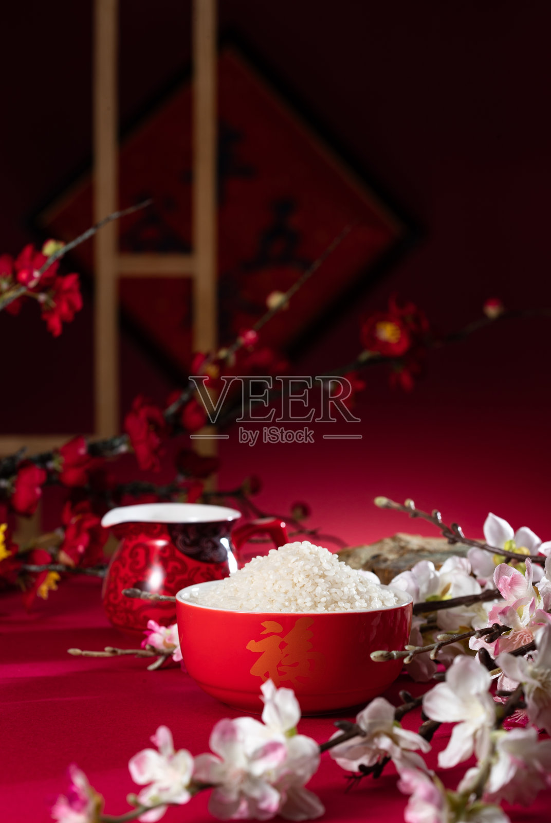 中国传统特色碗grand米照片摄影图片