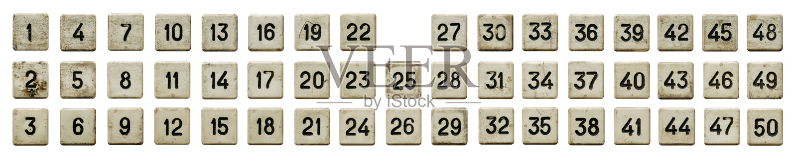 老式的白色数字键盘照片摄影图片