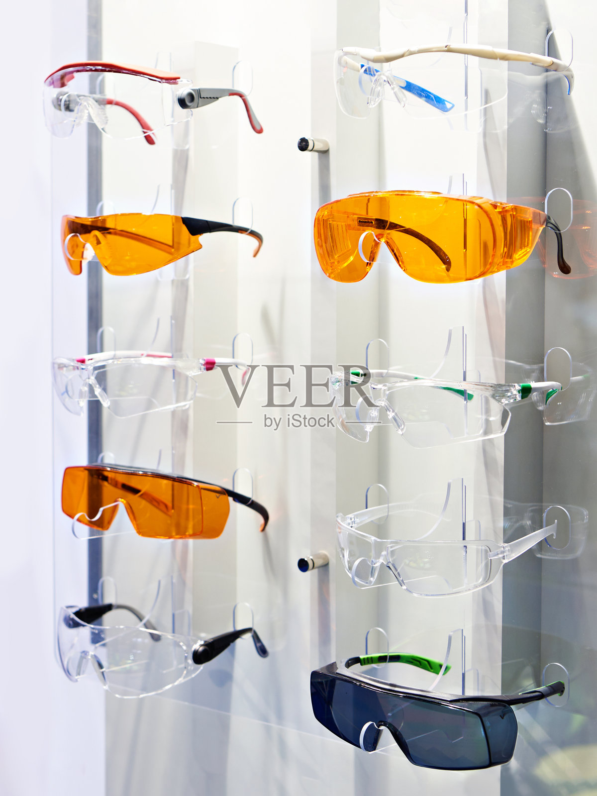 牙科安全眼镜在商店照片摄影图片