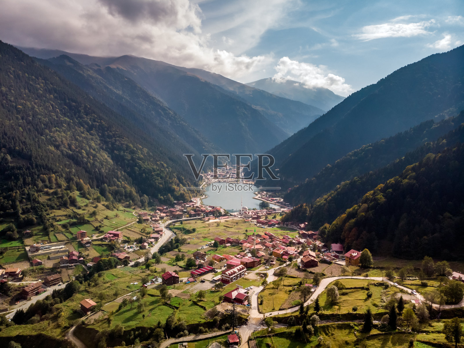 土耳其无人机高空视角照片摄影图片