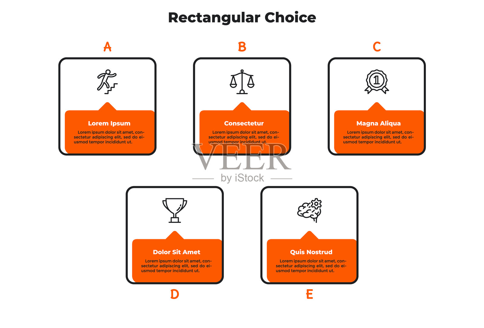 现代信息图表选项横幅插画图片素材