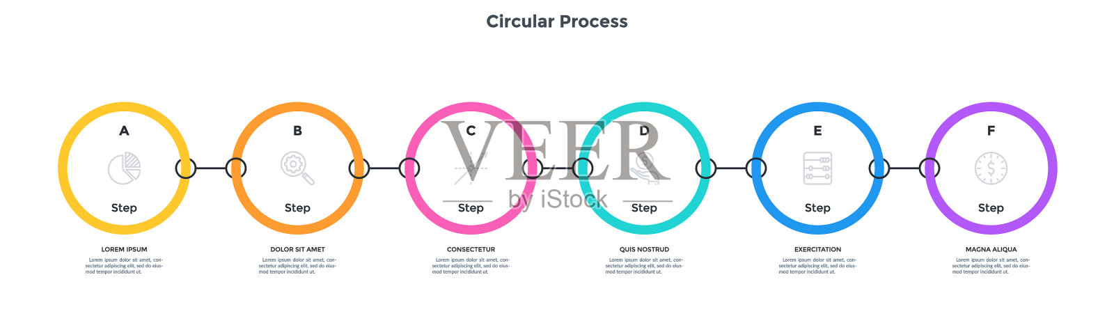 现代信息图表选项横幅插画图片素材