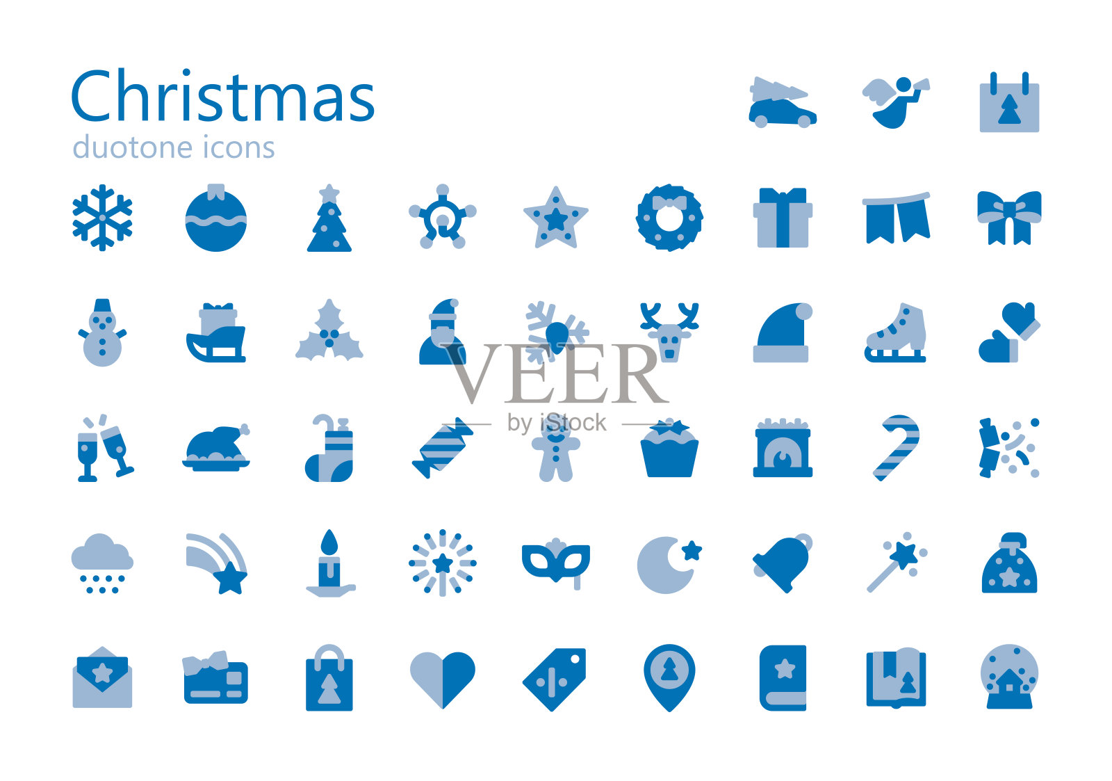 圣诞节双色版iconset图标素材