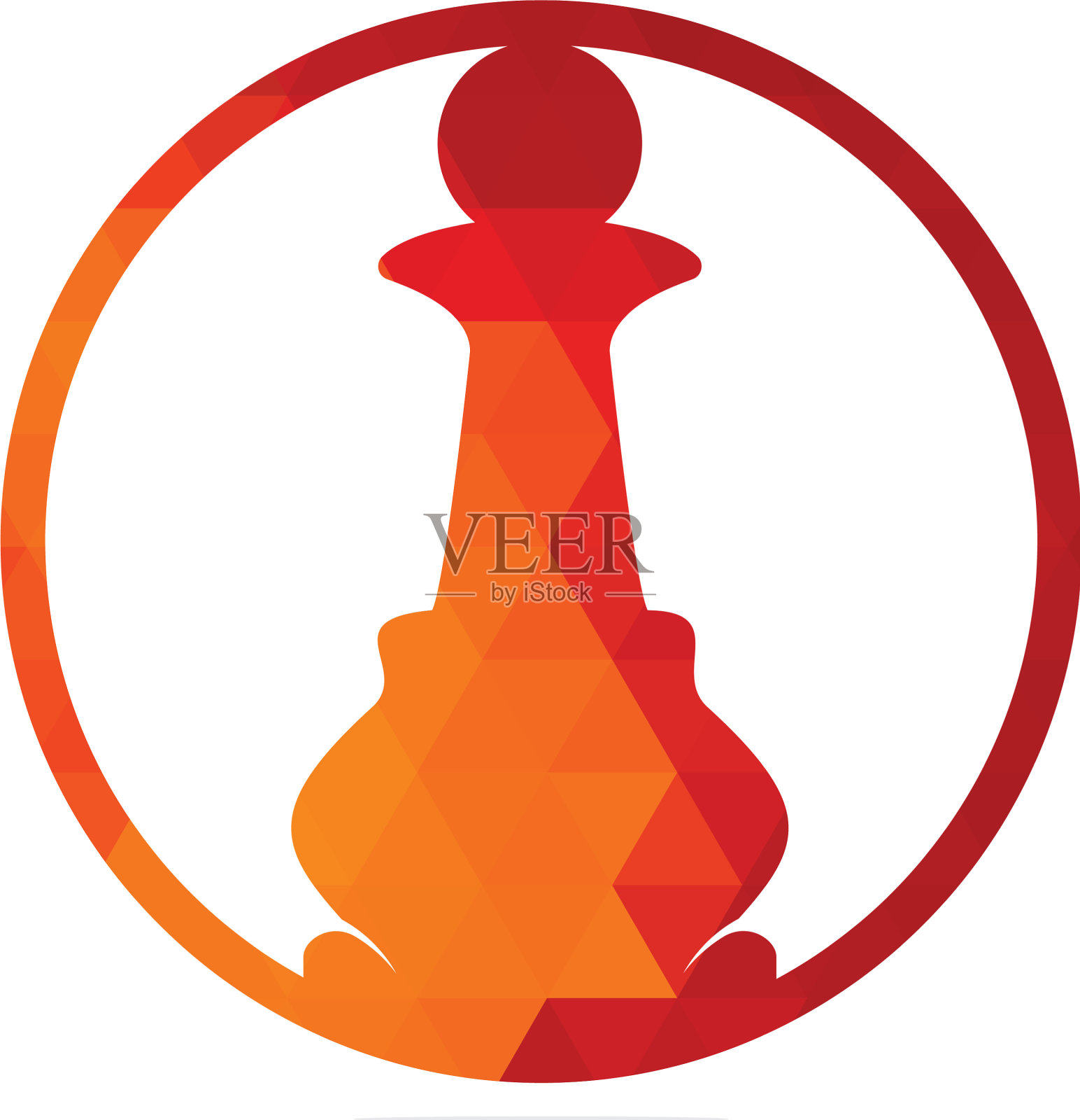 俱乐部或学校的象棋标志插画图片素材