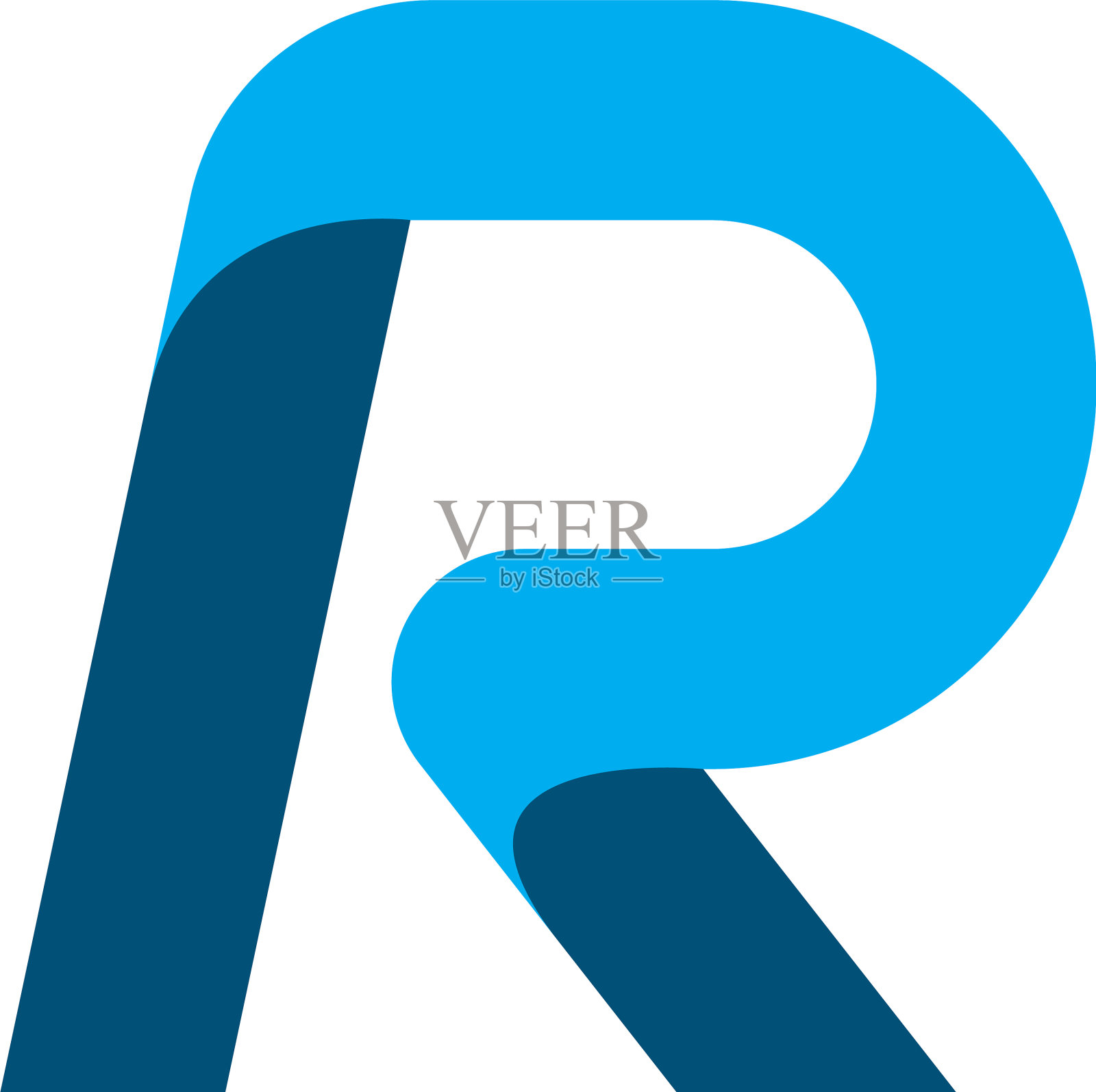 R字母标志业务设计元素图片