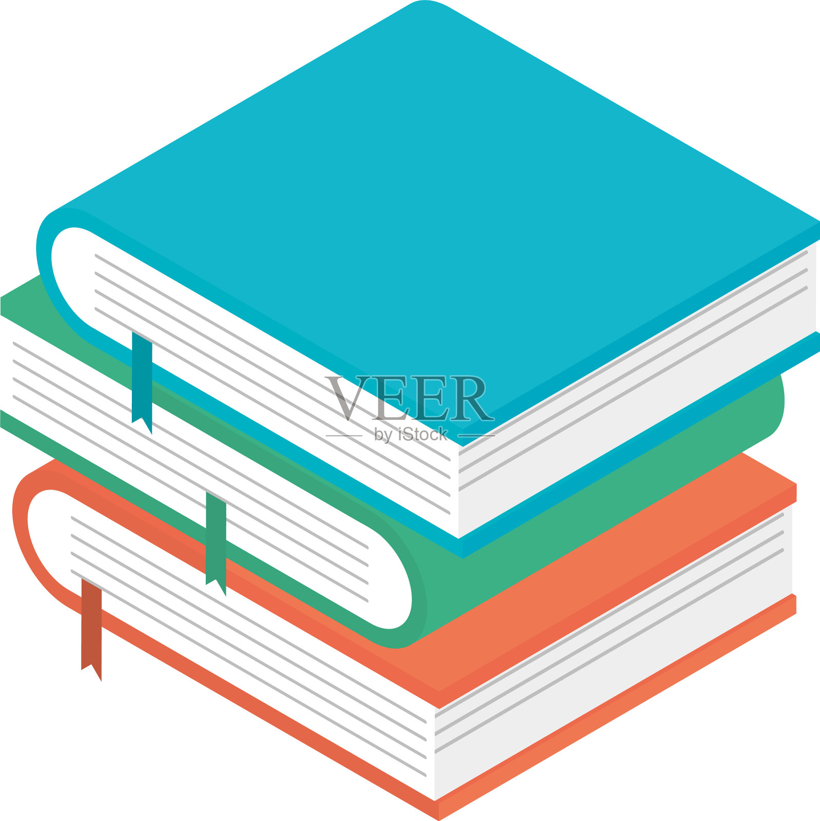 堆书教育用品图标设计元素图片