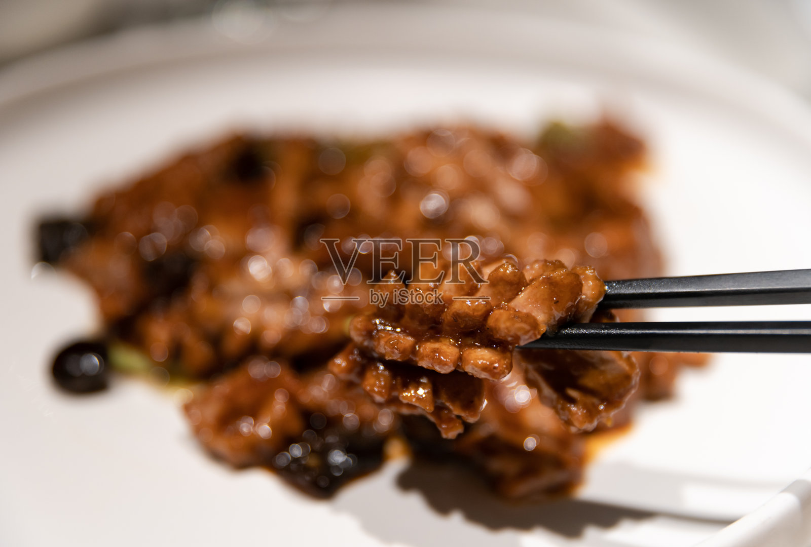 中餐:快炸猪肾照片摄影图片