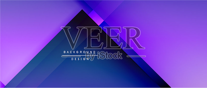 方形形状组成流体梯度插画图片素材