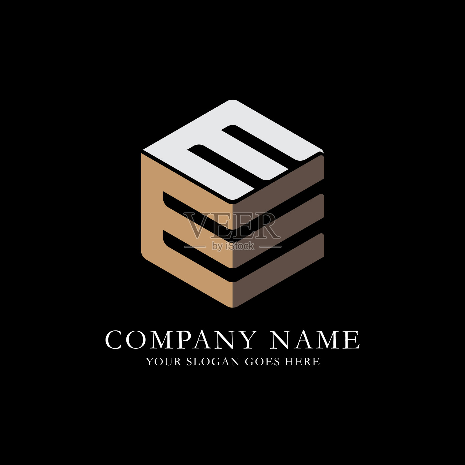 El标志首字母灵感e和l插画图片素材