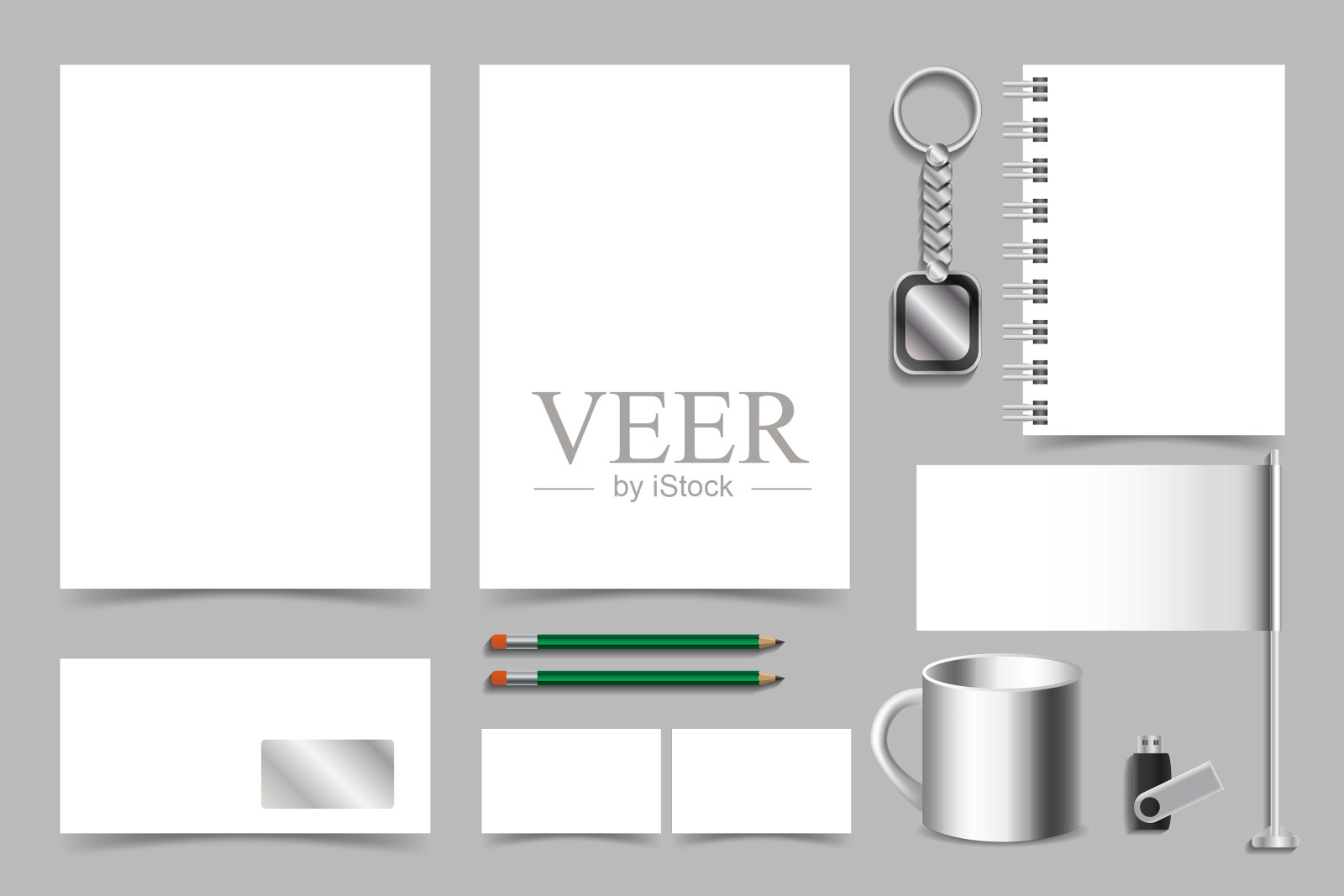 设置企业形象品牌模型设计模板素材