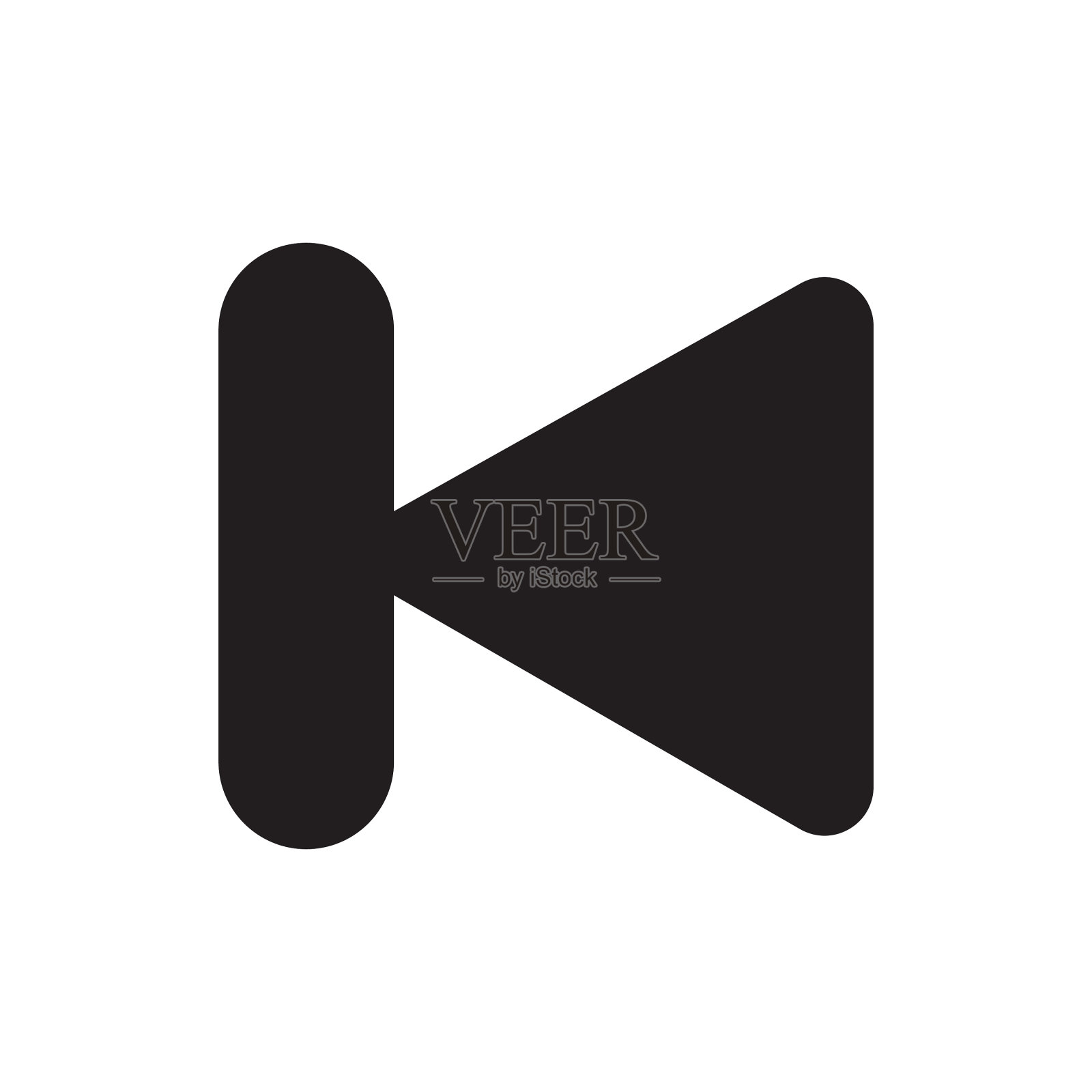 箭头图标简单的网站和移动标志图标素材