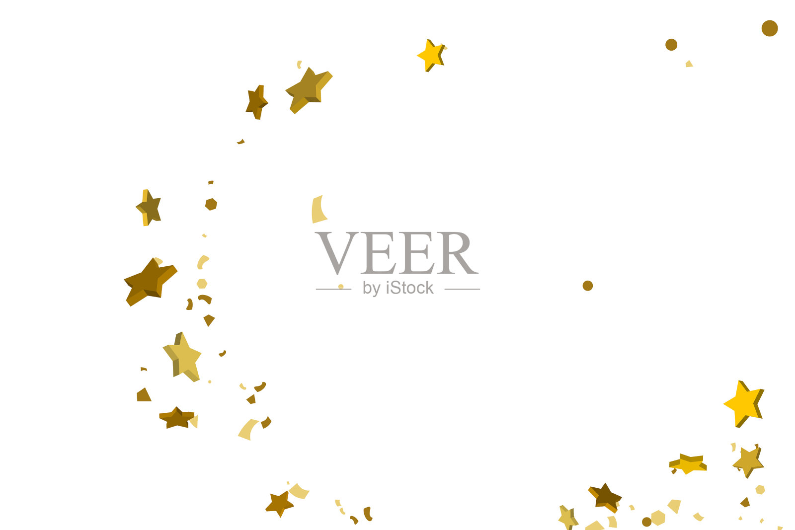 金色的闪光插画图片素材