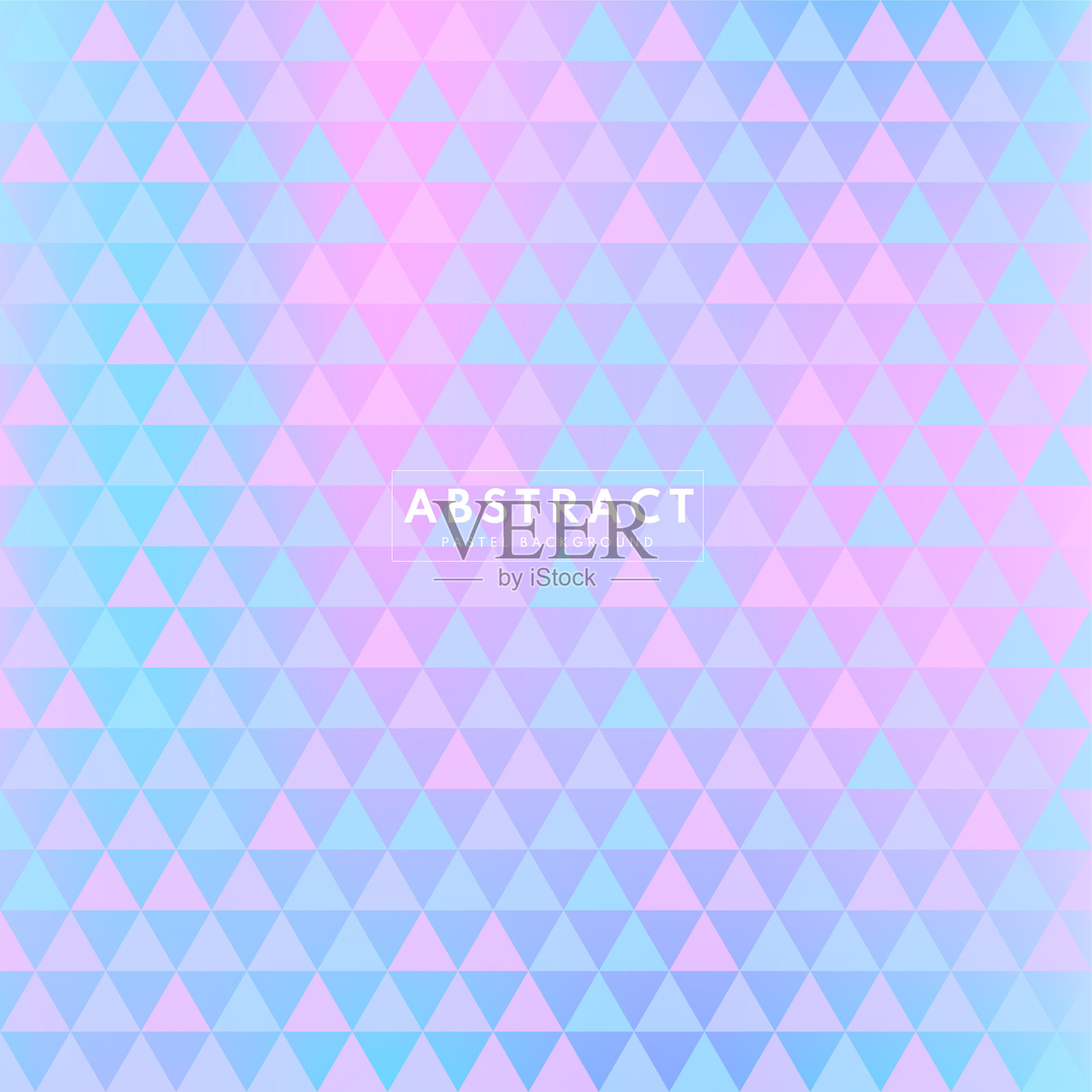 抽象简单的几何背景与彩色三角形。图案与柔和的梯度。现代和最小的全息图设计。插画图片素材