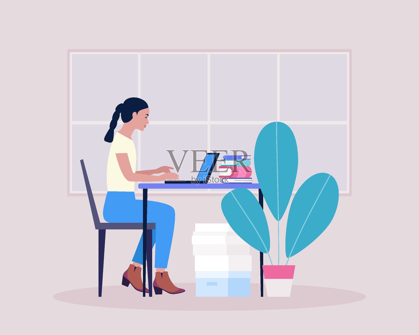 工作流程说明插画图片素材