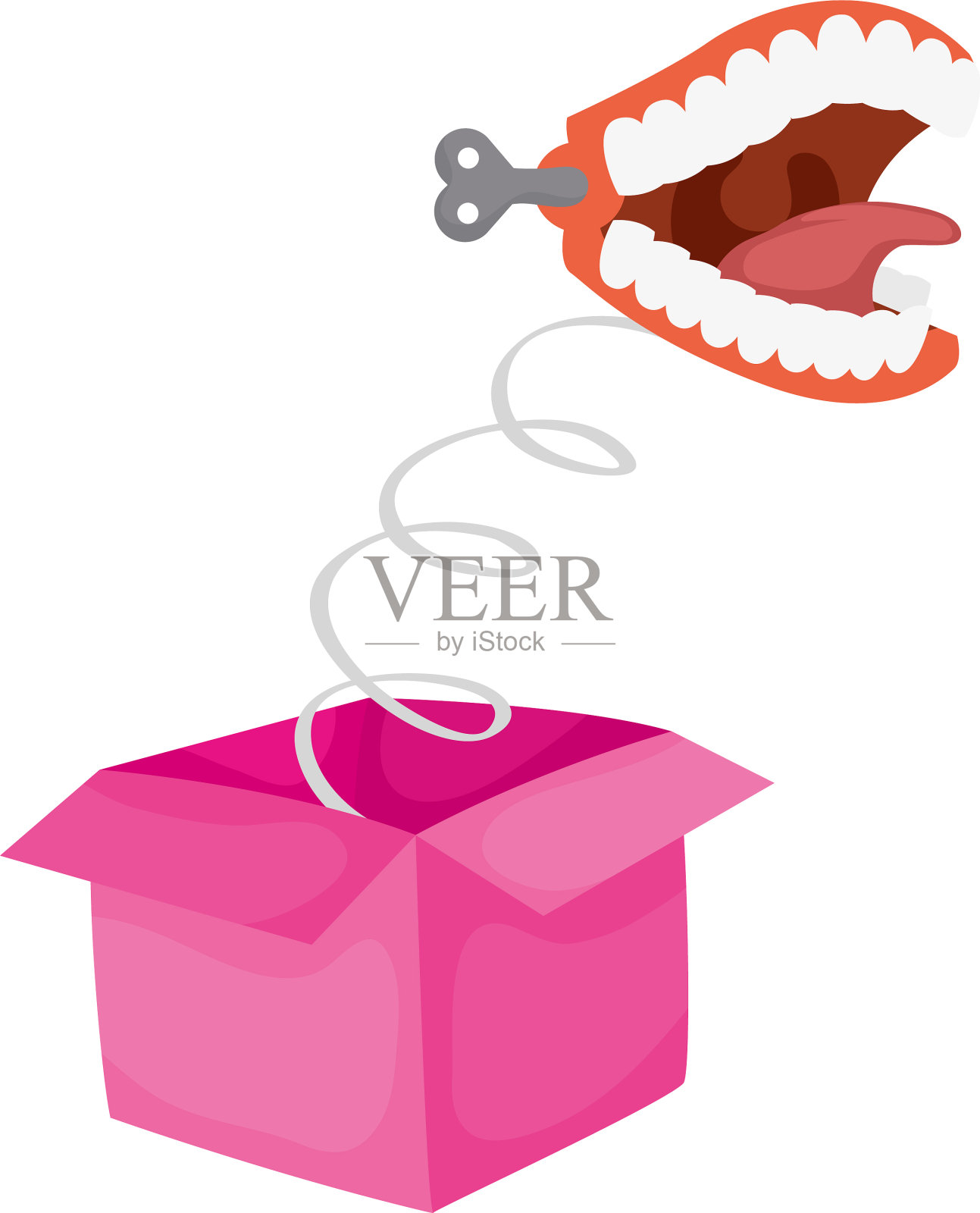 惊喜盒与嘴愚人日配件设计元素图片