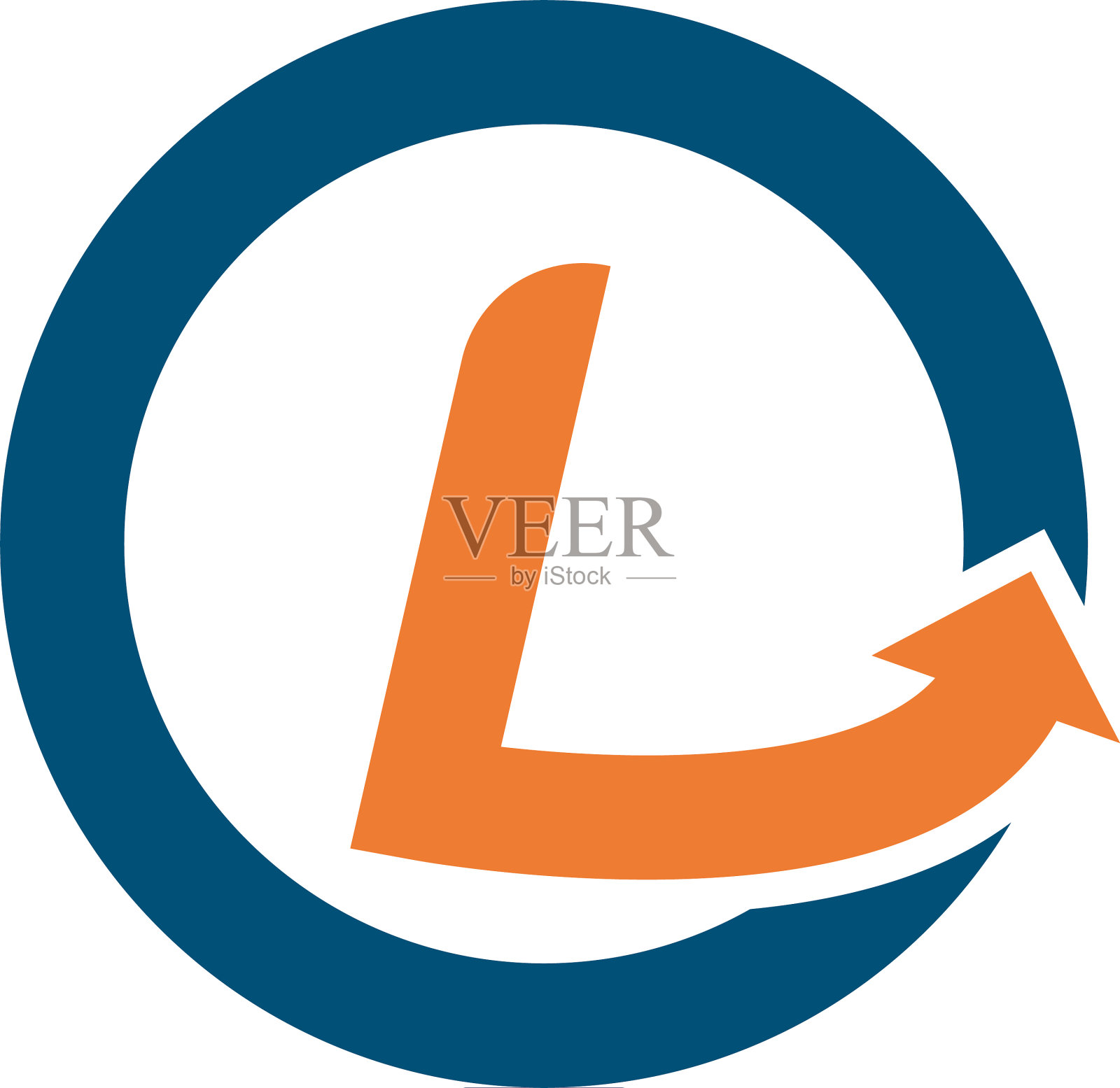 L字母标志业务设计元素图片