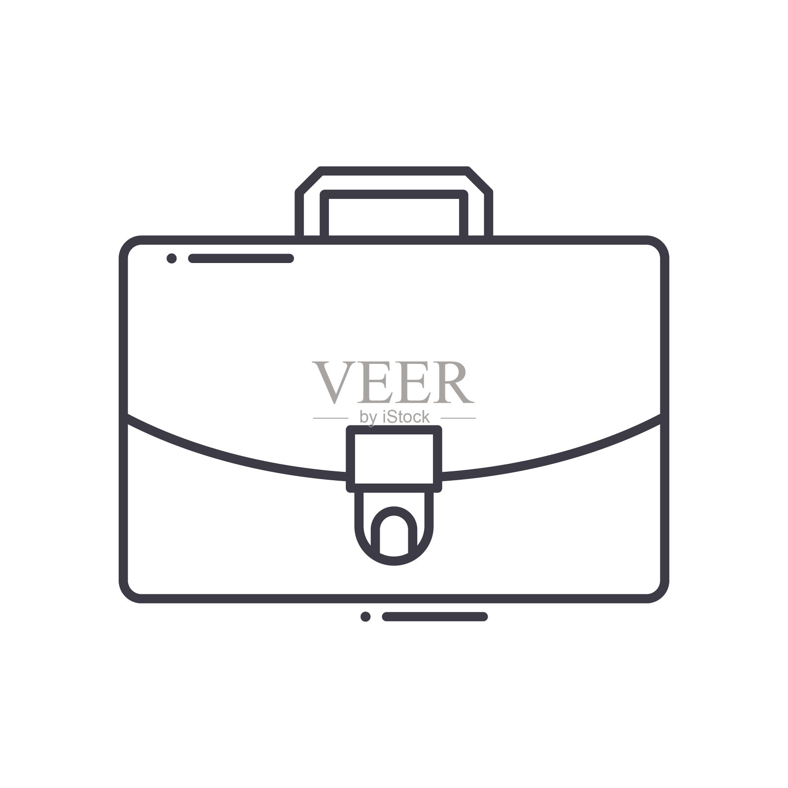 简介图标，线性孤立的插图，细线矢量，网页设计标志，大纲概念符号与可编辑的笔触在白色的背景。插画图片素材